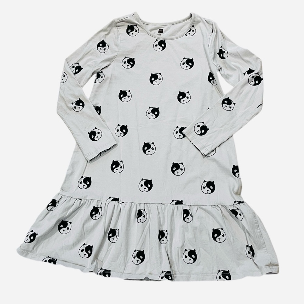Tea Collection 10 long sleeve drop waist dress panda